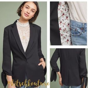 Anthropologie Tied-Sleeve Blazer NWOT